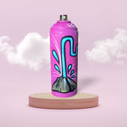 La Pupazza, Vulcano Magico - Bomboletta Spray dipinta a mano