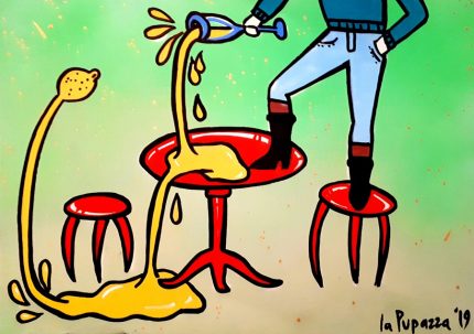 Io al bar, la Pupazza