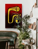 La Pupazza, Il vinodiamante, spray e pennarello su tavola 70x100 cm