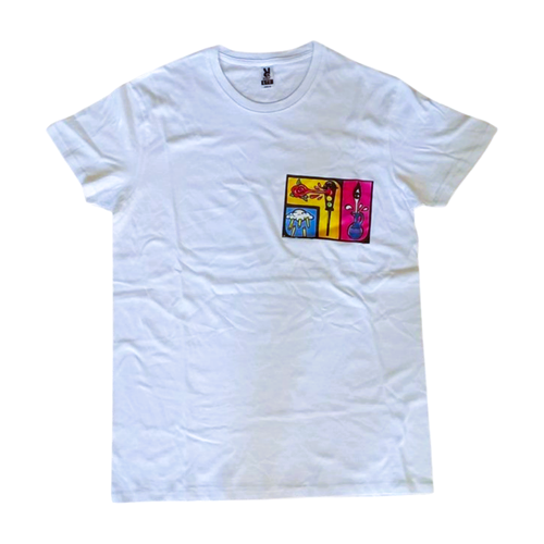 La Pupazza, Movimenti magici - T-Shirt (bianca) La Pupazza, Movimenti magici - T-Shirt (bianca)