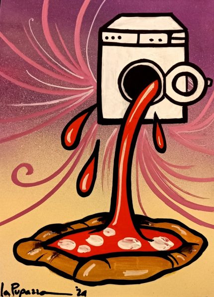 Lavatricepizza, la Pupazza