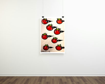 La Pupazza, Pomodori con l'occhio - Stampa su carta
